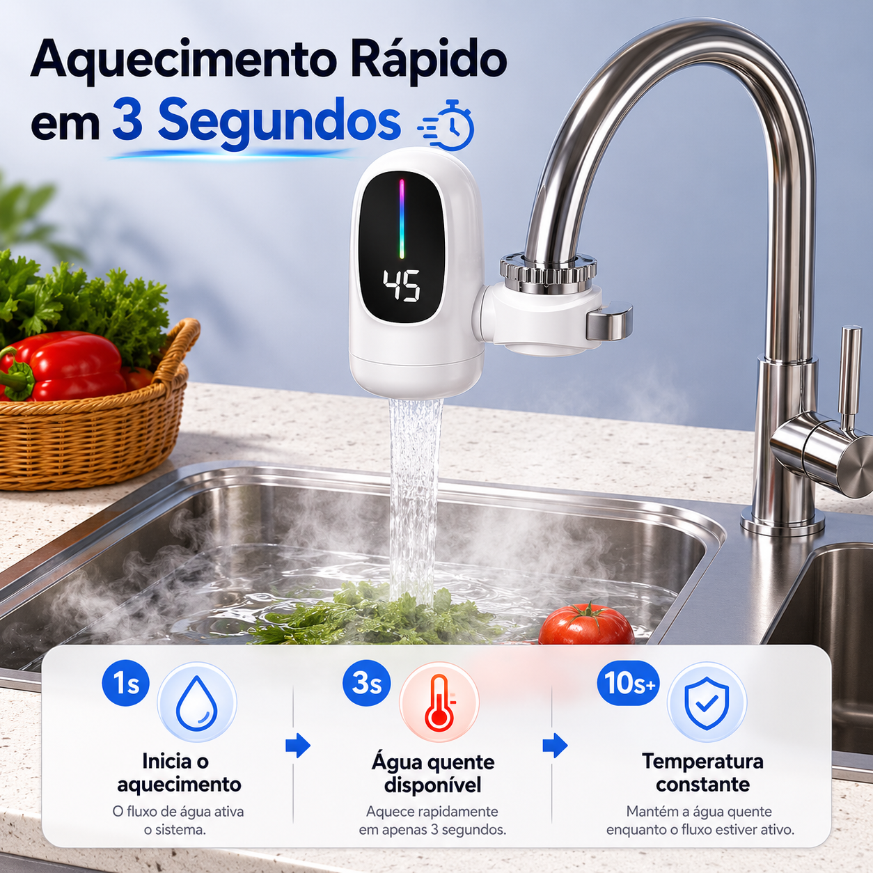 Aquecimento rápido