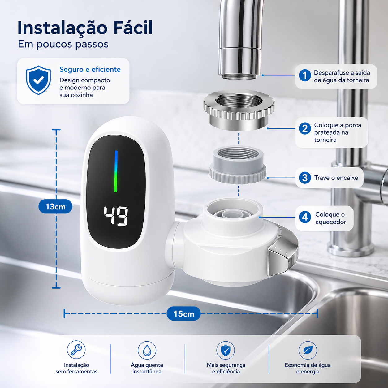 Fácil instalação
